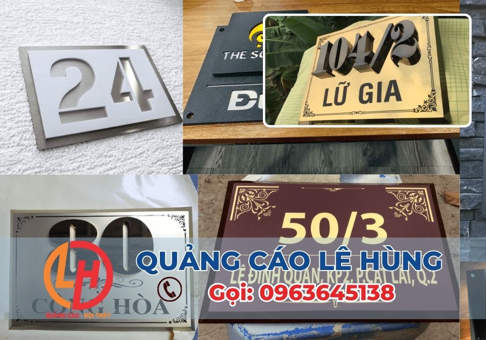 Trong không gian đô thị hiện đại, việc sở hữu một chiếc biển số nhà rõ ràng, thẩm mỹ và đúng chuẩn quy định là điều vô cùng cần thiết.