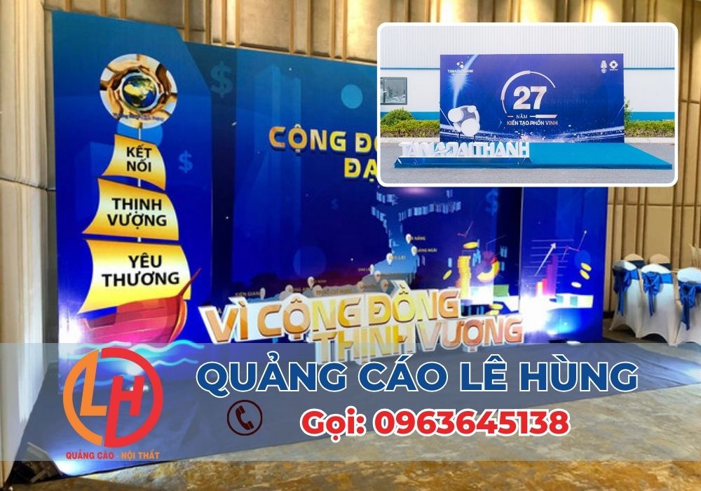 Nếu bạn đang tìm kiếm dịch vụ in backdrop sự kiện chất lượng, hãy liên hệ với chúng tôi tại QUẢNG CÁO LÊ HÙNG.