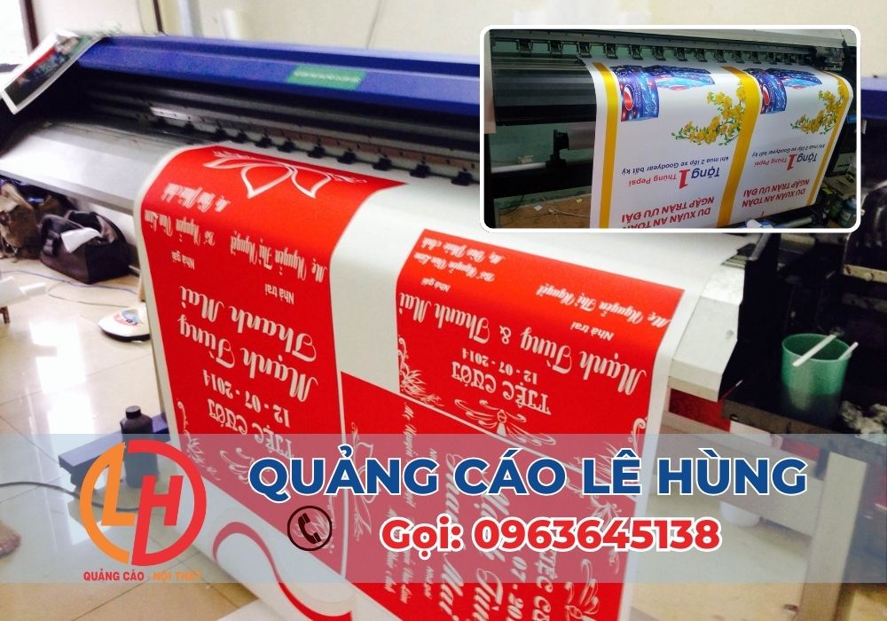 QUẢNG CÁO LÊ HÙNG chuyên cung cấp các dịch vụ in decal chất lượng cao, bao gồm decal dán kính và decal dán tường, với nhiều mẫu mã, kích thước khác nhau để phục vụ mọi nhu cầu của khách hàng.